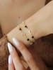Pierres delicates Vergulde armband met kristallen