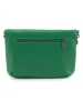 Anna Morellini Leren schoudertas "Alice" groen - (B)22 x (H)18 x (D)2 cm