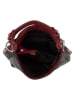 Lia Biassoni Leder-Schultertasche "Garga" in Schwarz - (B)36 x (H)26 x (T)10 cm