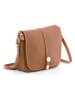 Pia Sassi Leder-Umhängetasche "Monte Avella" in Hellbraun - (B)25 x (H)23 x (T)7 cm