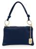 Anna Morellini Leder-Schultertasche "Erenza" in Dunkelblau - (B)25 x (H)16 x (T)2 cm