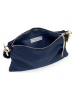Anna Morellini Leren schoudertas "Erenza" donkerblauw - (B)25 x (H)16 x (D)2 cm