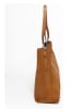 Mia Tomazzi Leder-Shopper "Bersezio" in Cognac - (B)45 x (H)29 x (T)12 cm