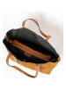 Mia Tomazzi Skórzany shopper bag "Bersezio" w kolorze jasnobrązowym - 45 x 29 x 12 cm