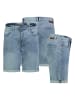 Sublevel Spijkerbermuda blauw