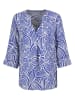 Sublevel Bluse in Blau/ Weiß
