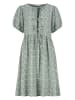 Sublevel Kleid in Grün/ Weiß