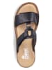 rieker Slippers zwart