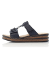 rieker Slippers donkerblauw
