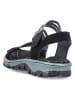 rieker Sandalen donkerblauw/wit