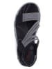 rieker Sandalen donkerblauw/wit