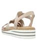 rieker Sandały w kolorze beżowym