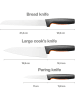 Fiskars 3-delige keukenmessen starterset "Functional Form" zwart