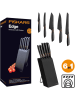 Fiskars 6-delige keukenmessenset "Edge" zwart