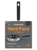 Fiskars 2-delige set: braadpan met deksel "Hard Face" zilverkleurig/zwart - Ø 26 cm
