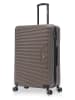 BlueStar 2-delige hardcase-trolleyset "Wagram" bruin