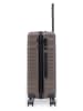 BlueStar 2-delige hardcase-trolleyset "Wagram" bruin