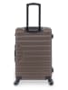 BlueStar 2-delige hardcase-trolleyset "Wagram" bruin