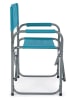 Bizzotto Klapstoel "Olbia" turquoise - (B)55 x (H)78 x (D)47 cm
