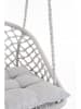 Bizzotto Hängesessel "Javier" in Grau - (H)130 x Ø 88 cm