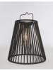 Bizzotto Solarlamp "Nikhita" zwart - (H)26,5 x Ø 21,5 cm