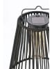Bizzotto Solarlamp "Nikhita" zwart - (H)26,5 x Ø 21,5 cm