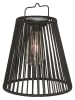 Bizzotto Lampa solarna "Nikhita" w kolorze czarnym - wys. 26,5 x Ø 21,5 cm