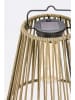Bizzotto Lampa solarna "Nikhita" w kolorze beżowym - wys. 26,5 x Ø 21,5 cm