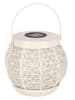 Bizzotto Solarlamp "Sunil" wit - (H)20 x Ø 20 cm