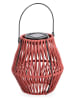 Bizzotto Solar-Leuchte "Juny" in Rot - (H)17 x Ø 15,5 cm