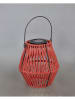 Bizzotto Solar-Leuchte "Juny" in Rot - (H)17 x Ø 15,5 cm