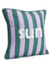 Bizzotto Kissen "Sun" in Lila/ Grün - (L)45 x (B)45 cm