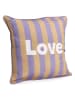 Bizzotto Kissen "Love" in Gelb/ Lila - (L)45 x (B)45 cm