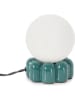 Bizzotto Lampa stołowa "Glym" w kolorze turkusowym - wys. 16 x Ø 12 cm