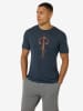 super.natural Trainingsshirt "Vintage Bike" in Dunkelblau