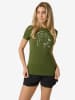 super.natural Trainingsshirt "Rock Flowers" groen