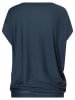 super.natural Trainingsshirt "Flower Sneakers" in Dunkelblau