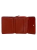 Wojas Skórzany portfel w kolorze czerwonym - 10 x 8 x 2 cm