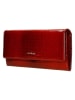 Wojas Skórzany portfel w kolorze czerwonym - 19 x 10 x 3 cm