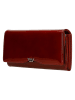 Wojas Leder-Geldbörse in Rot - (B)18 x (H)9 x (T)3 cm