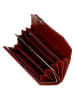 Wojas Leder-Geldbörse in Rot - (B)18 x (H)9 x (T)3 cm