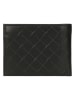 Wojas Leder-Geldbörse in Schwarz - (B)12,5 x (H)9,6 x (T)3 cm