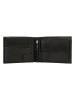 Wojas Leder-Geldbörse in Schwarz - (B)12,5 x (H)9,6 x (T)3 cm