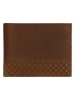 Wojas Leder-Geldbörse in Braun - (B)12 x (H)9,5 x (T)2 cm