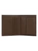Wojas Leder-Geldbörse in Braun - (B)9 x (H)10,5 x (T)2 cm
