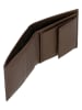 Wojas Leder-Geldbörse in Braun - (B)9 x (H)10,5 x (T)2 cm