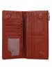 Wojas Leder-Geldbörse in Rot - (B)18 x (H)9 x (T)2 cm