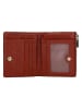 Wojas Leder-Geldbörse in Rot - (B)9 x (H)11 x (T)3 cm