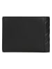 Wojas Leder-Geldbörse in Schwarz - (B)13 x (H)9 x (T)3 cm