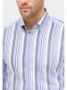 Eterna Blouse - modern fit - blauw/grijs/wit